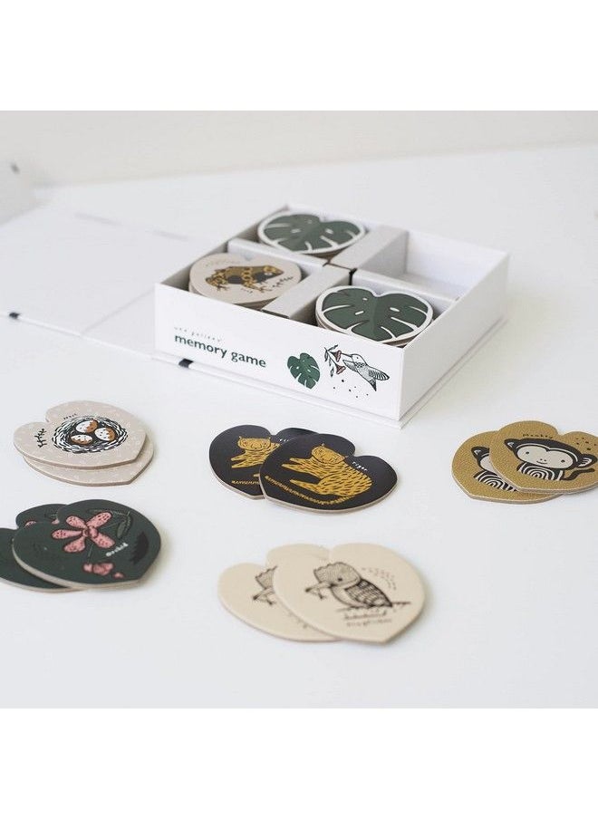 Wee Gallery - Memory Game Jungle Animals And Plants Brain Building Matching Activity Animal Recognition Motor Skills Creative Play And Problem Solving For Children - Image 1