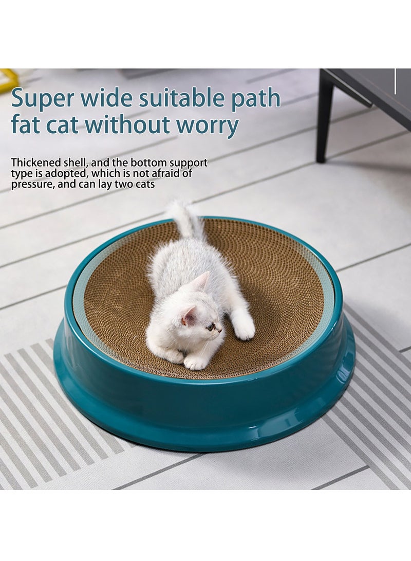Plastic Round Cat Scratching Board Replaceable Scratch Resistant Cat Scratch Couch Bed - Image 5