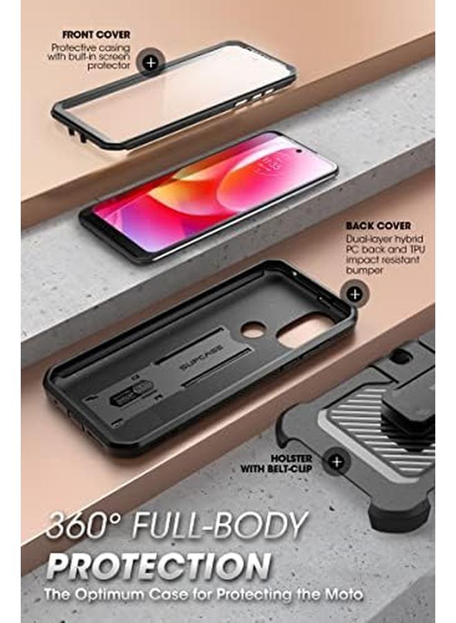 SupCase Unicorn Beetle Pro Series Case Designed For Motorola Moto G Power 2022 Release Full Body Rugged Holster Protective Case With Built In Screen Protector Black - Image 4