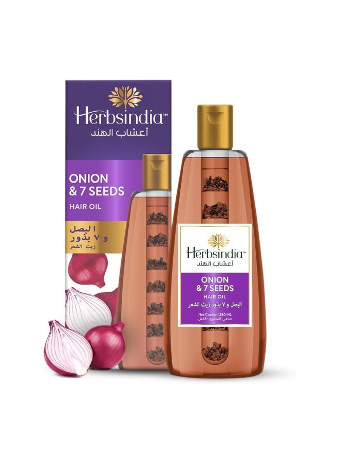 Herbsindia Hair Oil With Onion & 7 Seeds - 280ML - Image 5