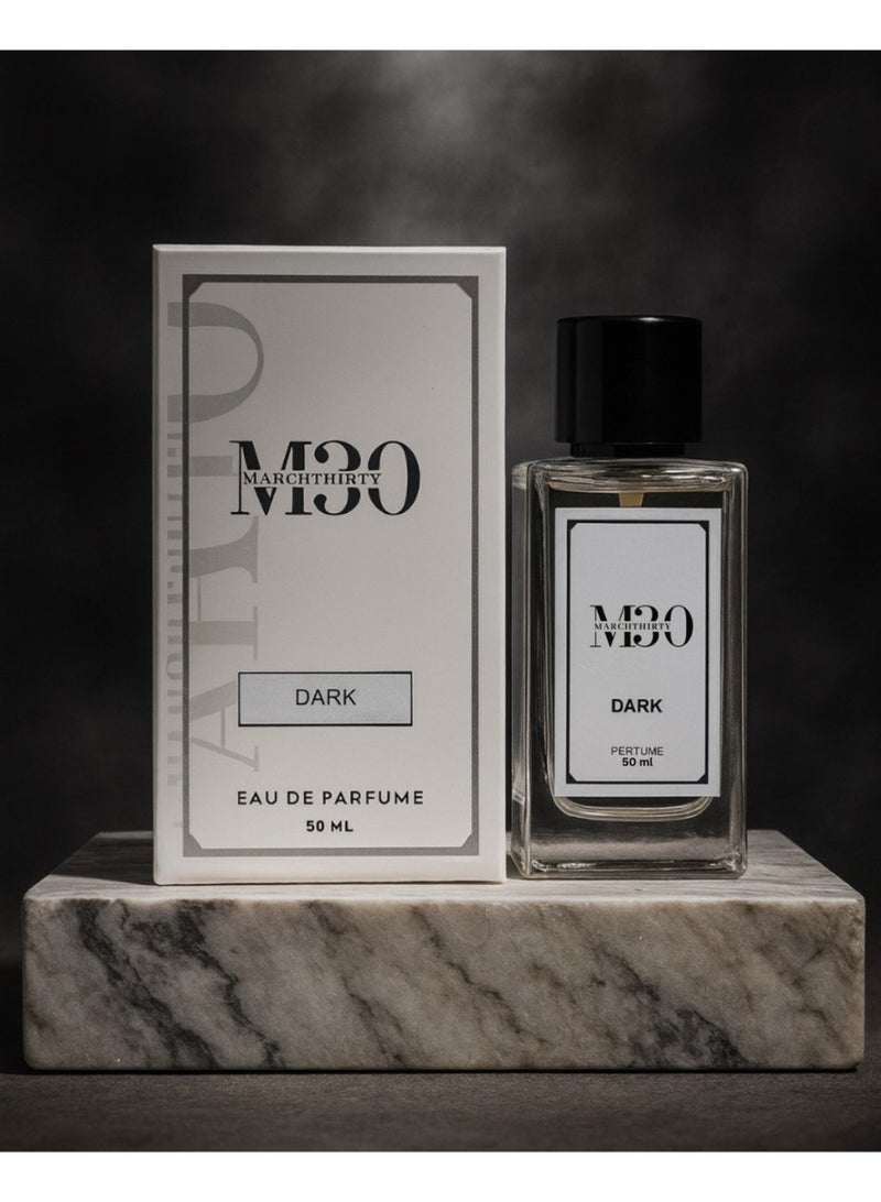 March Thirty DARK Eau de Parfum 50ml – Unisex Leather, Fruity, Smoky, Amber Long-Lasting Perfume - Image 1