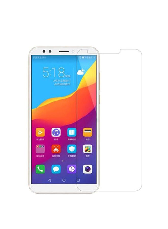 NIBEMINENT Pack Of 2 Tempered Glass Screen Protector For Huawei Y6 Prime (2018) Clear