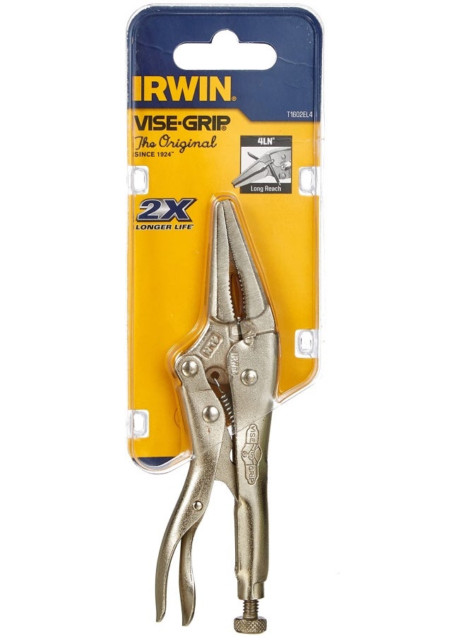 Irwin Vise Grip Original Locking Pliers Long Nose 4 Inch 1602L3