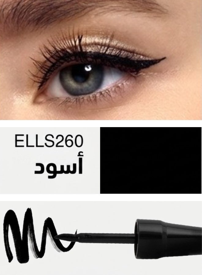 بالاديو آيلاينر سائل من بالاديو، مقاوم للتلطخ وطويل الثبات، ELLS260 – أسود - Image 2