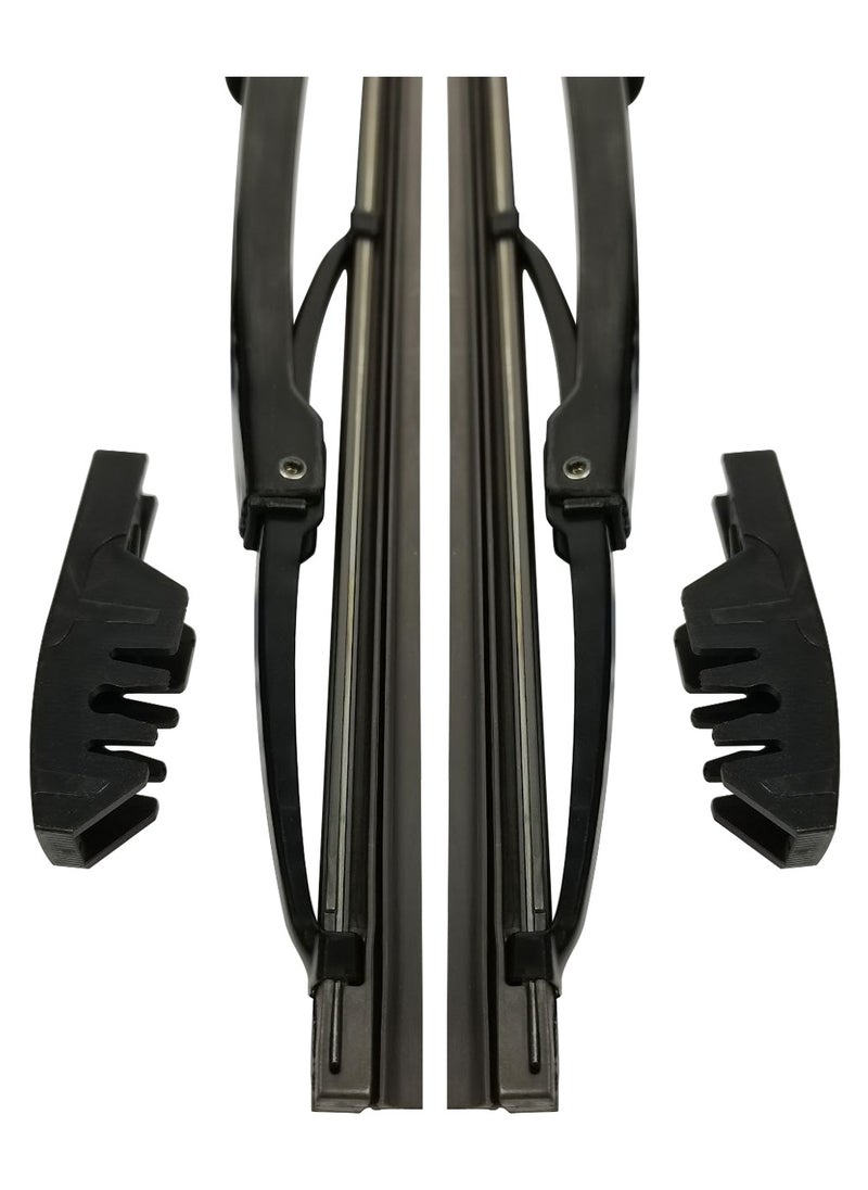 100Miles 100 MILES Car Wiper Blades Professional Grade 24" Universal Car Wiper Blades 2 Pcs Set  - Image 4