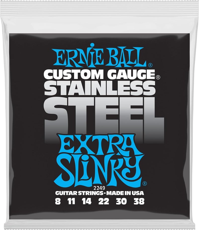 Ernie Ball أوتار جيتار إيرني بول إكسترا سلانكي من الفولاذ المقاوم للصدأ - Image 1