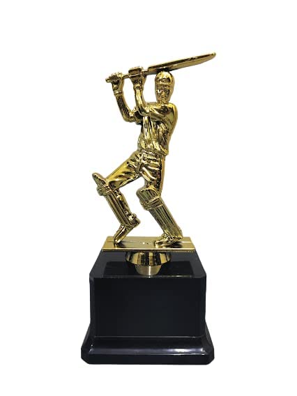Jupiter Industries Super Shiny Winner Trophy Award Momento for Best Batsman 19CM - Image 2