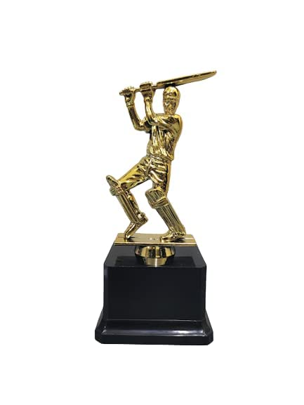 Jupiter Industries Super Shiny Winner Trophy Award Momento for Best Batsman 19CM - Image 3