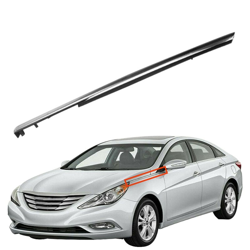 LABLT Left Driver Side Fender Garnish Chrome Molding Trim Replacement for Sonata 2011 2012 2013 2014