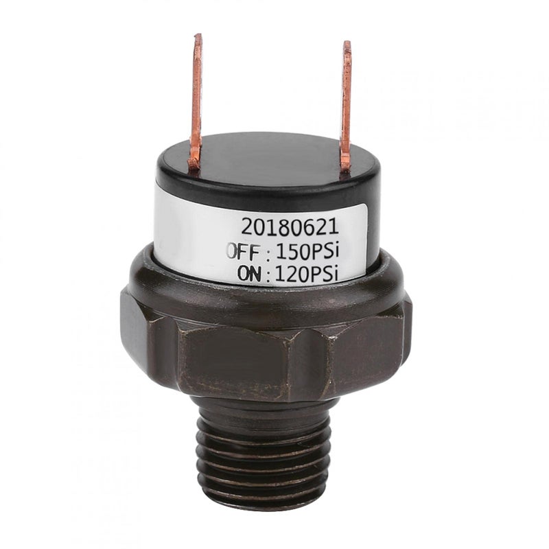 Generic Headerbs Pressure Switch, 12 V Universal Car Air Compressor Automatic Circuit Breaker Air Pressure Control Switch (120-150 PSI)  - Image 1