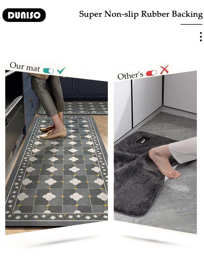 2 PCS  Kitchen Mats and Rugs Set , Non Slip Heavy Duty Standing Mat, Quick Dry Diatom Mud Floor Mat,  Extra Soft and Absorbent Floor Mats for  Kitchen, Bath, Office, Laundry(40*60cm+40*120cm) - pzsku/ZF5BF73EDA4F9CDE4EEA9Z/45/_/1734575083/2fbc25da-bf23-43aa-a889-51a6238cab62