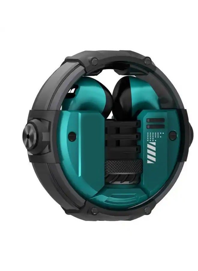 Monster XKT10 wireless bluetooth headphones Mecha style Design Metal Material Gamer Headset Waterproof Noise Reduction With Microphone Green - Image 1