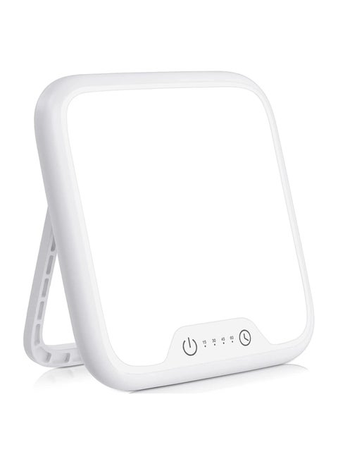 SAD Lamp, SAD Light Lamp, Foldable Stand, 10,000 Lux Natural Daylight Sad Light, with Memory Function & 4 Timer Setting, Stepless Brightness Portable Sad Light Box for Home/Office Use [Energy Class E]
