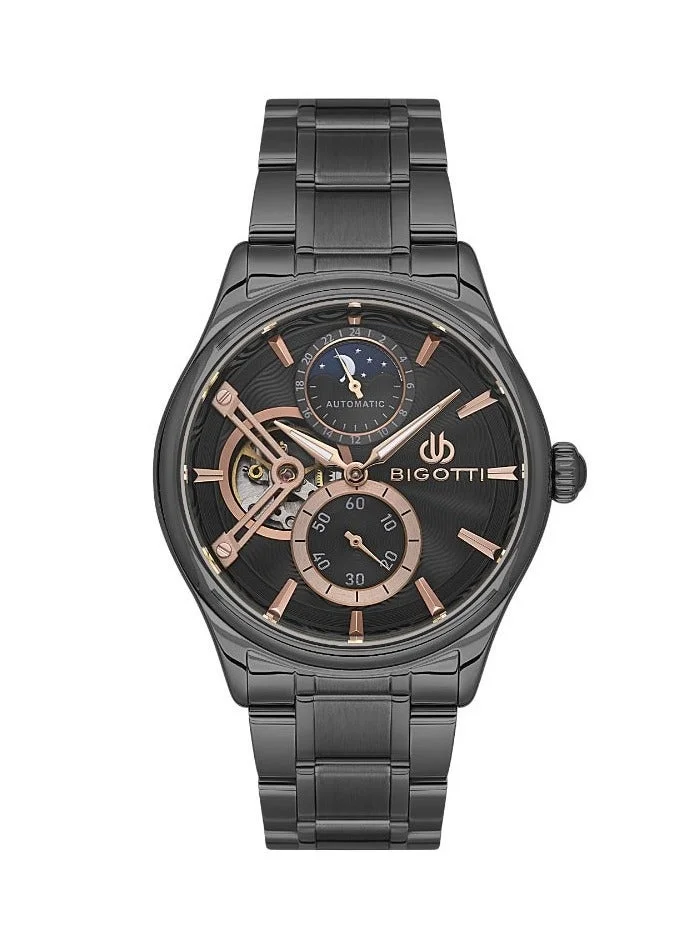BIGOTTI Bigotti - Raffinato Men Watch | Stainless SteelSteel Case | Analog | Round Dial | Mineral Glass | Automatic | Water Resistant 50 Meters