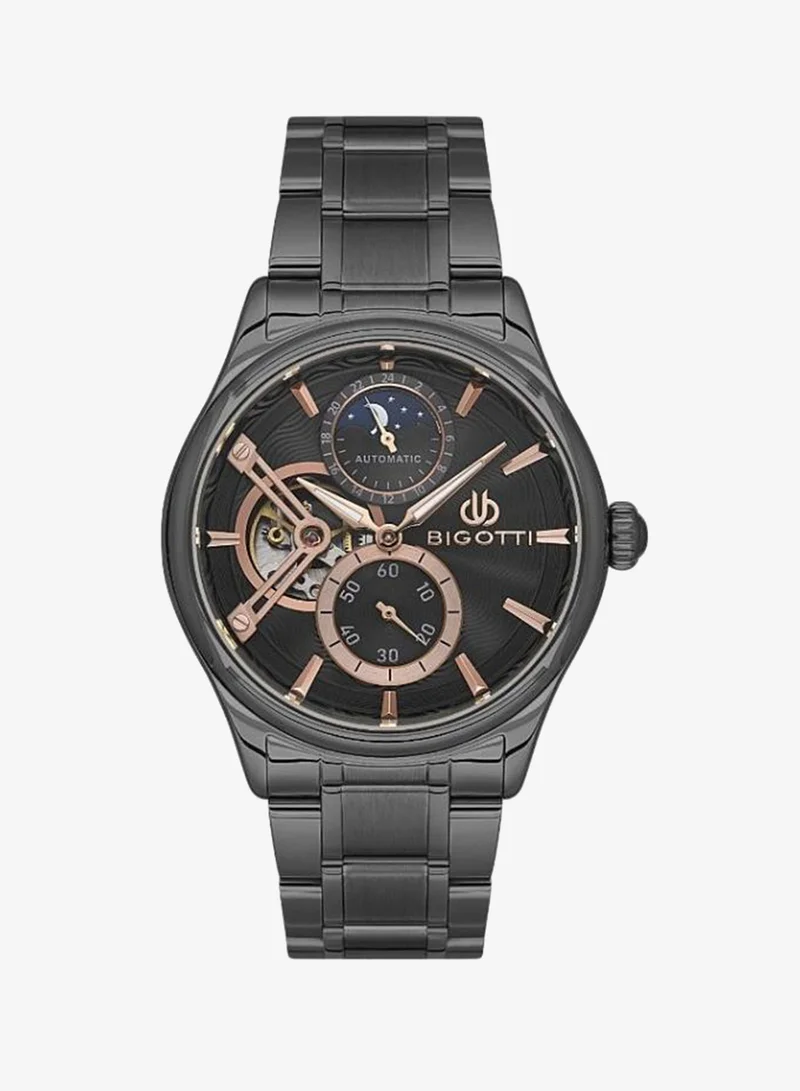 Bigotti Bigotti - Raffinato Men Watch | Stainless SteelSteel Case | Analog | Round Dial | Mineral Glass | Automatic | Water Resistant 50 Meters