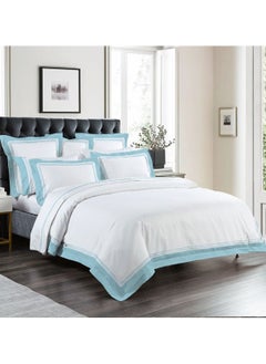 Home-Tex Design Hometex Design 100% Cotton Bed Sheet  Luxury Hotel Style Includes 1 Flat Sheet 230x260 cm, 1 Fitted Bed Sheet 160x200cm & 2 Pillowcase 250 Thread Count 100% Long Staple Cotton Sateen Weave Fits Up to 40cm 