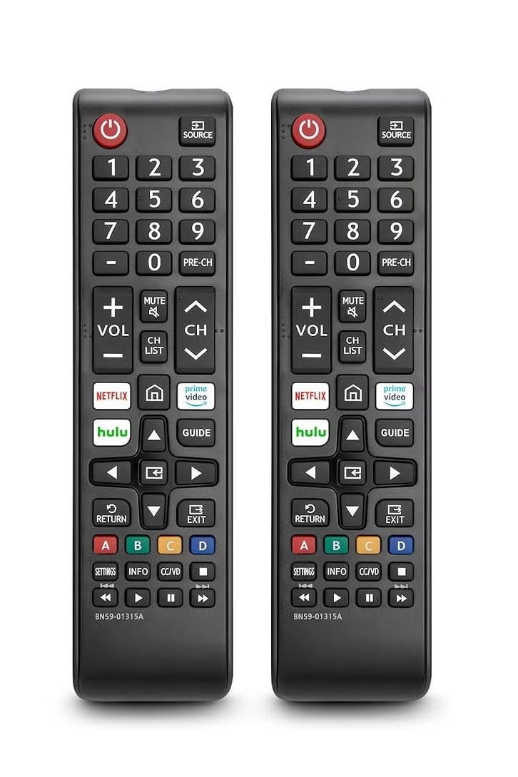 ELTRAZONE 2-Pack Universal Remote Controls for Samsung TVs – Compatible with All Smart TV, LED, LCD, HDTV, 3D Series – Black Replacement Remotes - Image 3