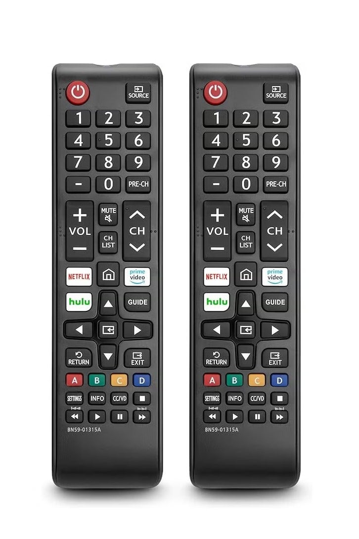 ELTRAZONE 2-Pack Universal Remote Controls for Samsung TVs – Compatible with All Smart TV, LED, LCD, HDTV, 3D Series – Black Replacement Remotes - Image 4