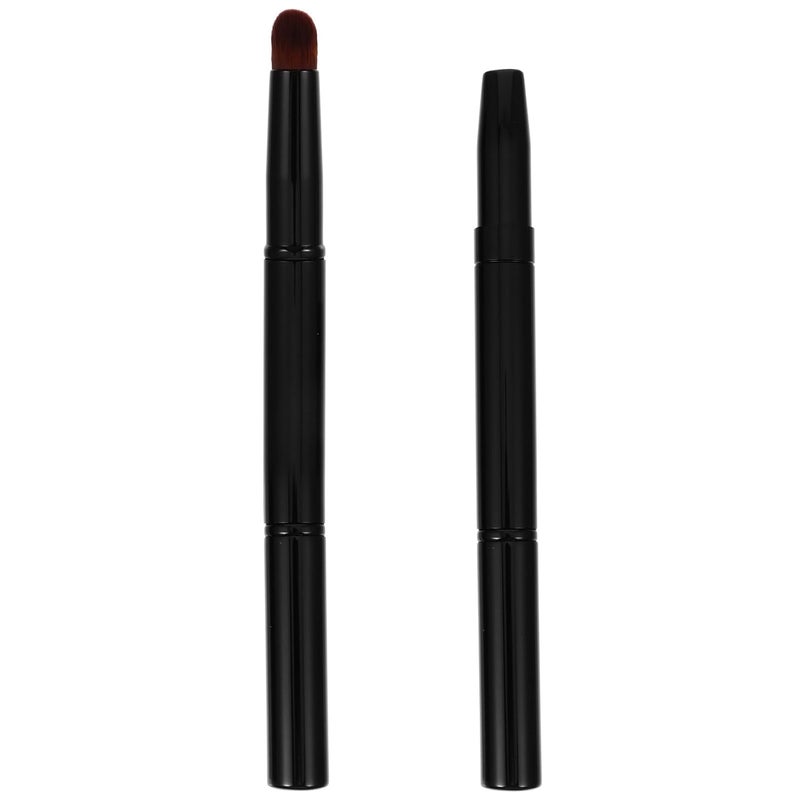 Dual Ended Angled Eyebrow Brush Set 2Pcs with Protective Cap Retractable for Brow Shaping - Image 1