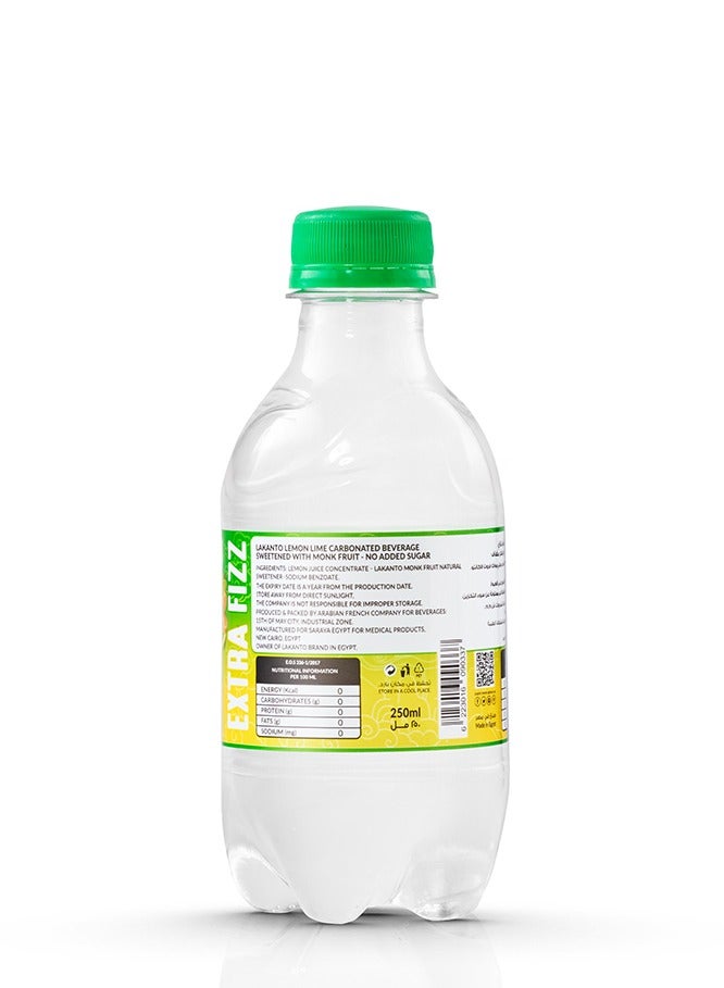 LAKANTO Naturally Sweetened Lemon Lime With Monkfruit - 250 ml - Image 2