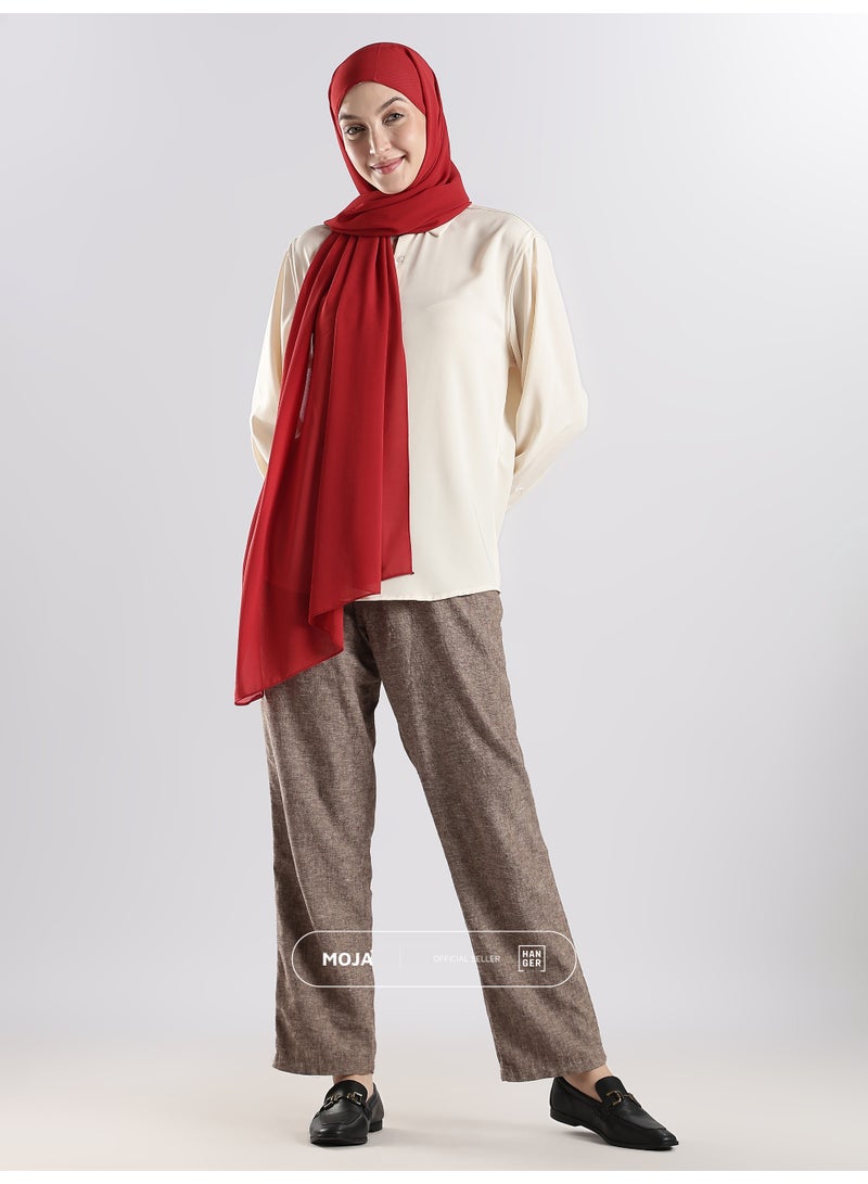 Moja Premium Georgette Hijab Dark Pink - Image 2