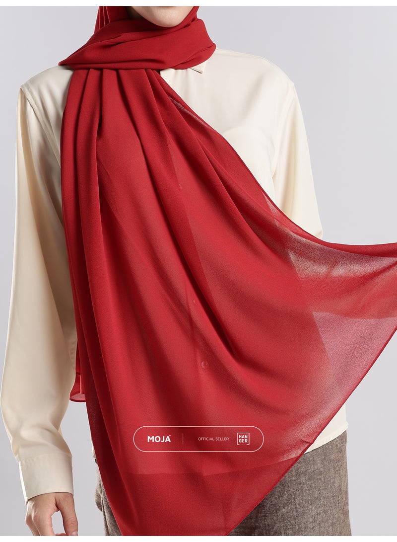 Moja Premium Georgette Hijab Dark Pink - Image 3