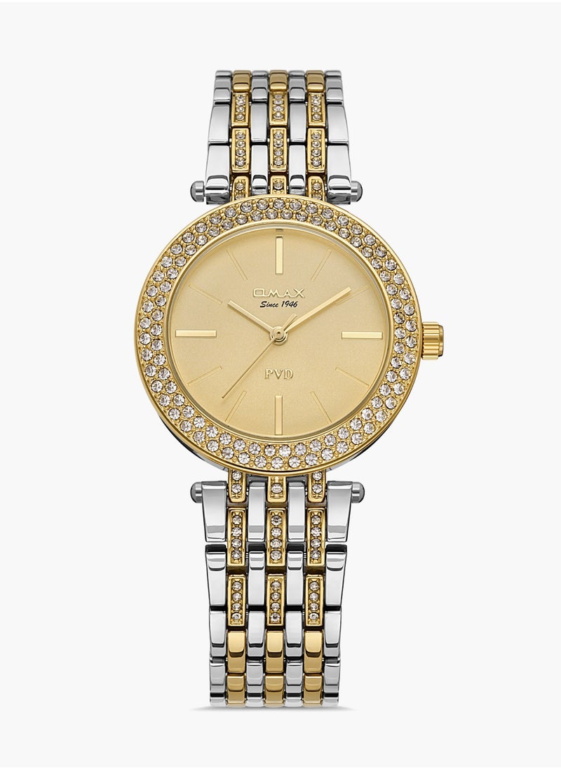OMAX Omax Women's Luxury Wrist Watch, Watches for Women, Stainless Watches, Steel Band, Scratchless Round Dial, Waterproof Watch, 1 Year Warranty  - Image 1