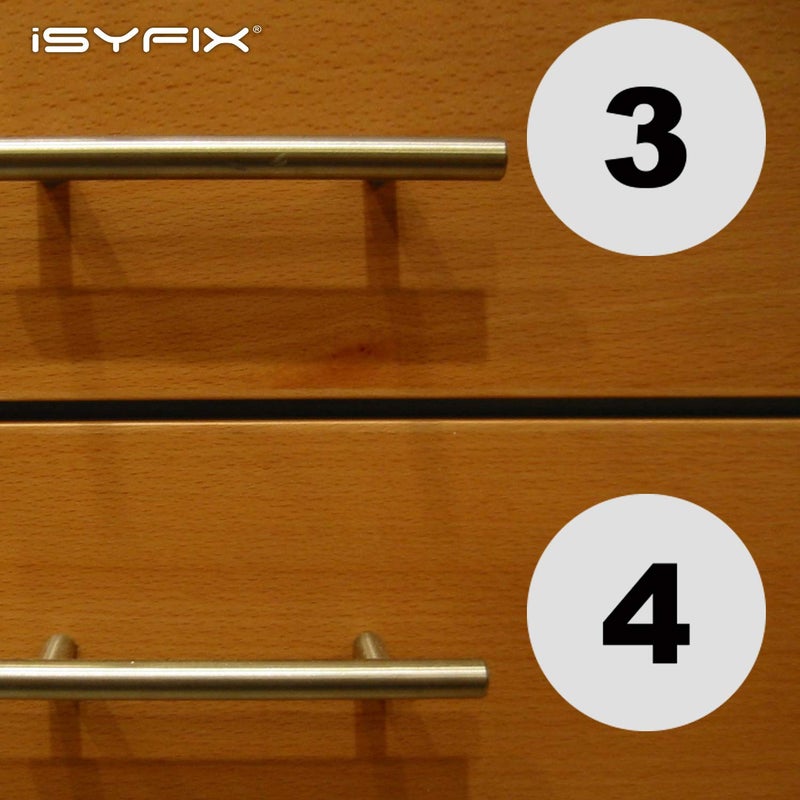 iSYFIX White Consecutive Number Stickers â€“ 1 to 50, 4-inch, 1 set â€“ Vinyl Self Adhesive Premium Decal, Ideal for Inventory, Storage, Organizing, Boxes, Bins, Toolbox, Lockers & More, Indoor/Outdoor - Image 5