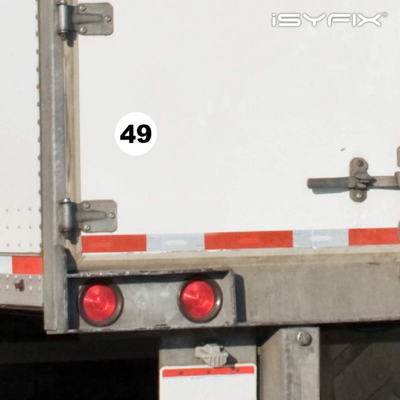 iSYFIX White Consecutive Number Stickers â€“ 1 to 50, 4-inch, 1 set â€“ Vinyl Self Adhesive Premium Decal, Ideal for Inventory, Storage, Organizing, Boxes, Bins, Toolbox, Lockers & More, Indoor/Outdoor - Image 4