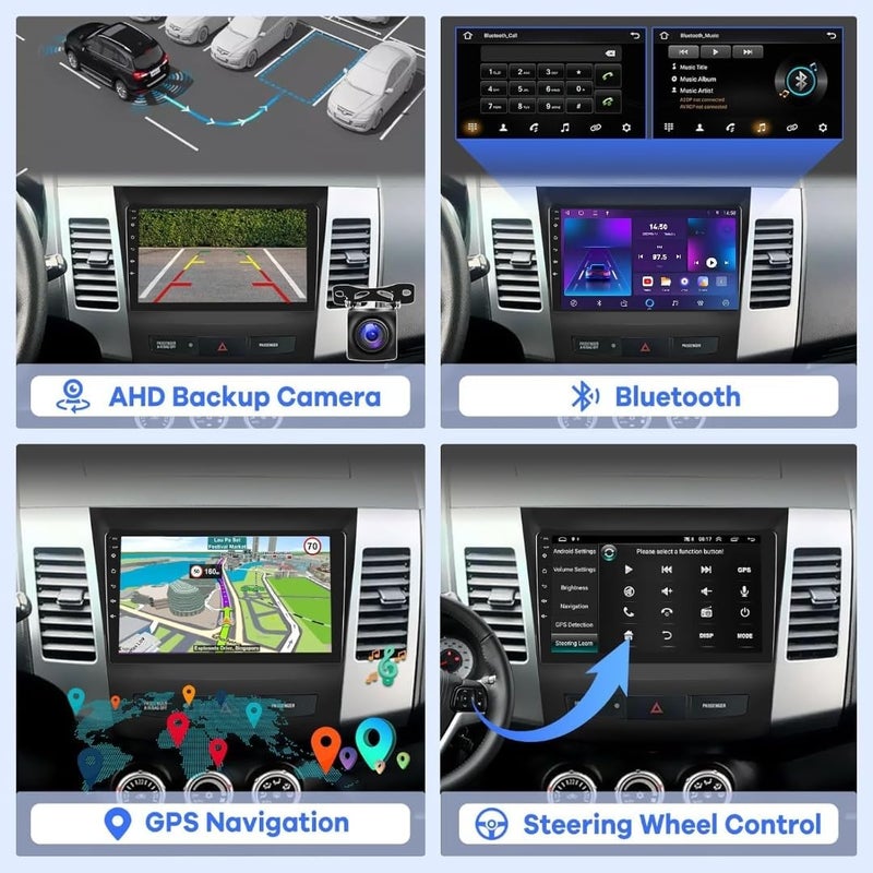 VIEREX Android Car Stereo for Mitsubishi Outlander 2008-2015 - Image 3