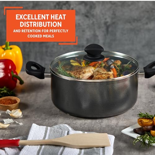 IMUSA USA IMU-91635 Nonstick Stock Pot with Glass Lid 4.8-Quart, Charcoal - Image 5