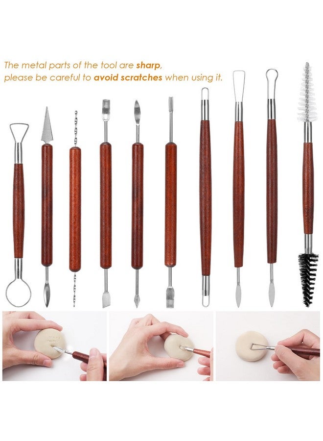 Blisstime 42Pcs Pottery Tools, Clay Tools, Sculpting Tools, Pottery Kit, Air Dry Clay Tools, Pottery Clay Kit For Pottery Wheel, Diy Arts And Crafts - Image 1