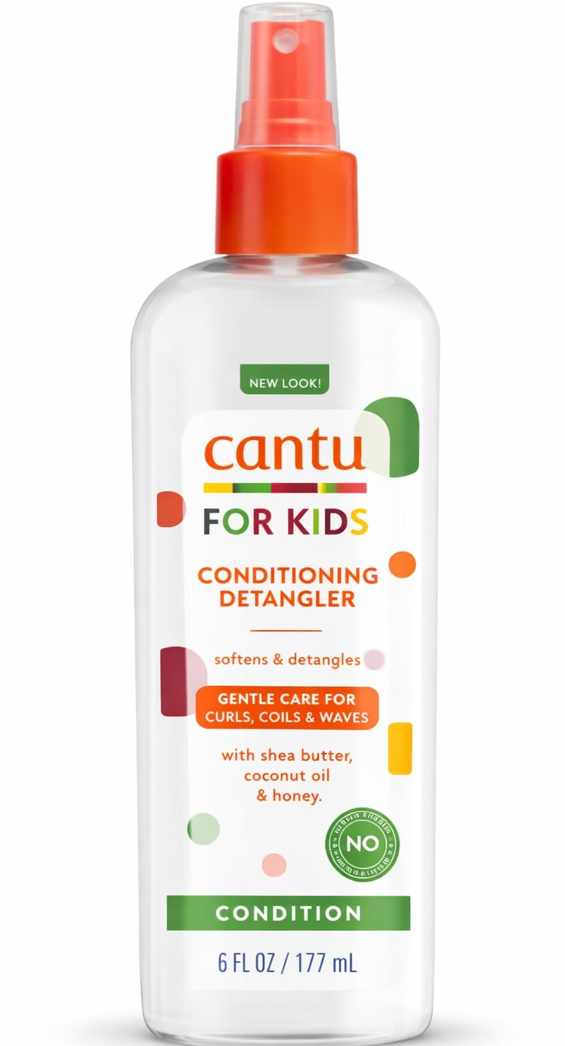 Cantu For Kids Conditioning Detangler 177ml – Softens & Detangles | With Shea Butter, Coconut Oil & Honey - Image 1