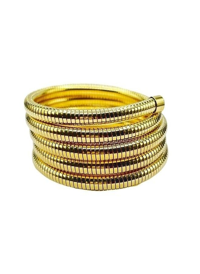 MEENAZ bracelet for women Spiral Bangles for women Anti Tarnish Stylish Adjustable Bracelet for girls gold Kada for Women Accessories Jewellery for Women friendship crystal Wrist Band hand cuff - Image 1