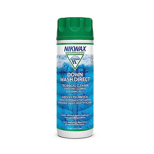 Nikwax Down, Down Wash.Direct, 300ml, Specialty Cleaner for Down Jackets, Outerwear, Vests, Sleeping Bags, Quilts, and Bedding, Restores Loft, Warmth, Insulation, and Water Repellency - Image 1