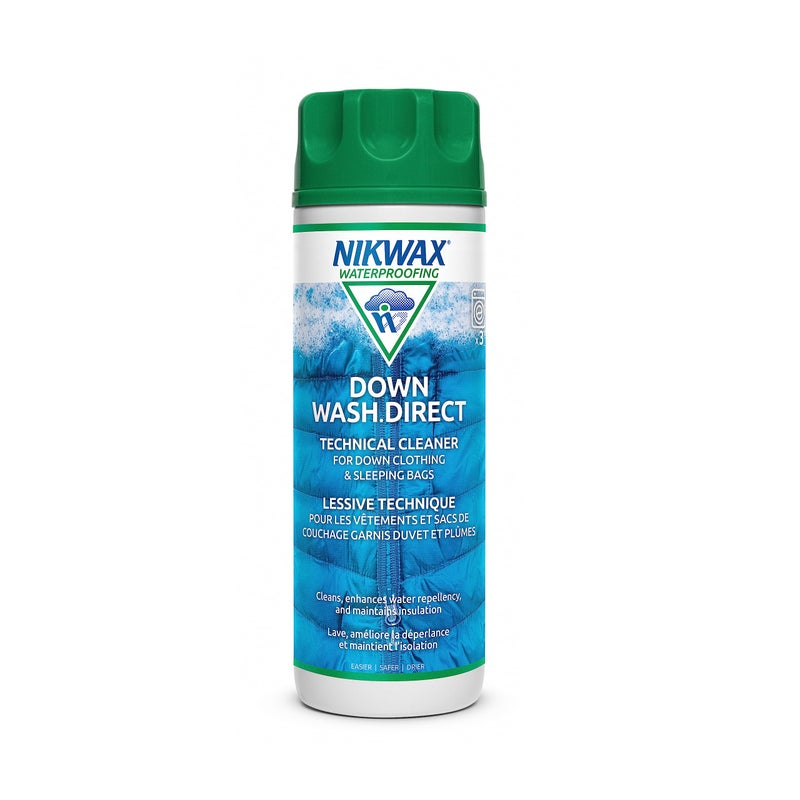 Nikwax Down, Down Wash.Direct, 300ml, Specialty Cleaner for Down Jackets, Outerwear, Vests, Sleeping Bags, Quilts, and Bedding, Restores Loft, Warmth, Insulation, and Water Repellency - Image 2