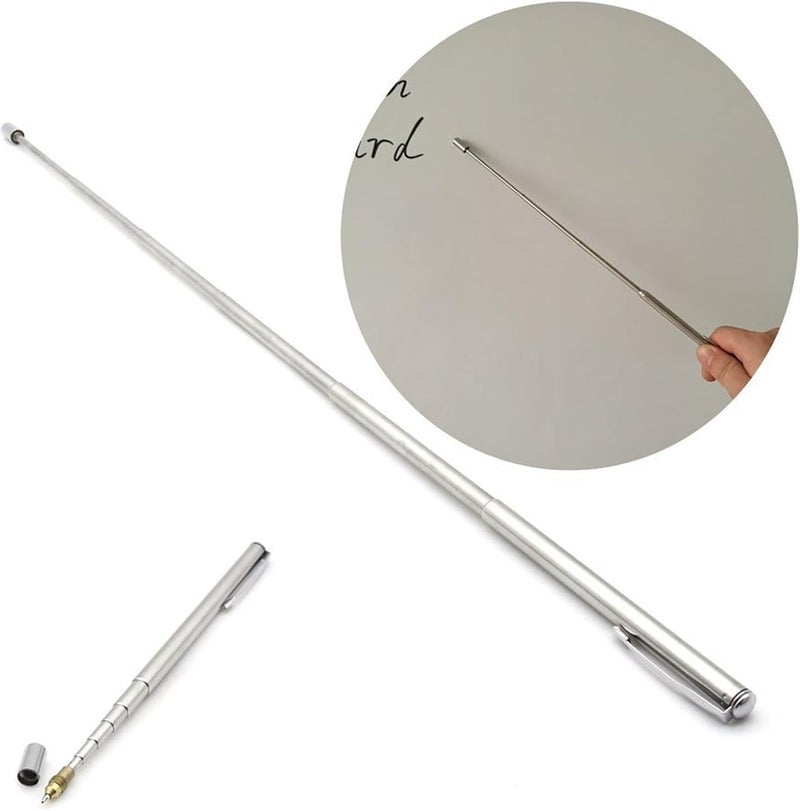 Teachers Pointer, 3 Piece Extendable Metal Teaching Pointer with Six Segment Telescopic Rod, Handheld Presentation Aid for Classroom Instruction and Conference Room Use - Image 5