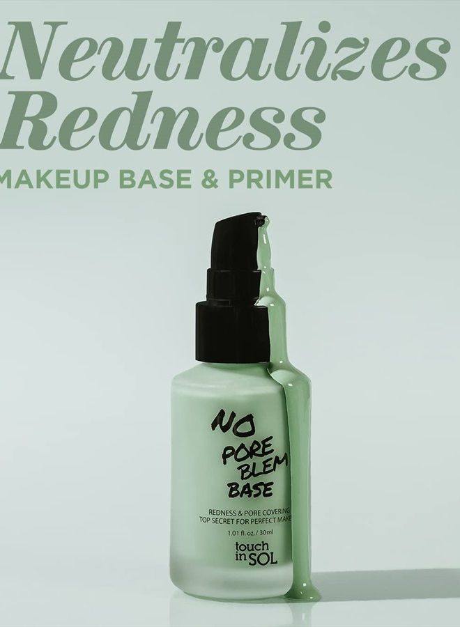 Touch in Sol برايمر تصحيح الاحمرار من توتش إن سول 1.01 أونصة سائلة - قاعدة مكياج خضراء لتقليل المسام - تصحيح اللون قبل الأساس - تقليل الوردية والاحمرار - قاعدة برايمر بدون عيوب للمسام - Image 2