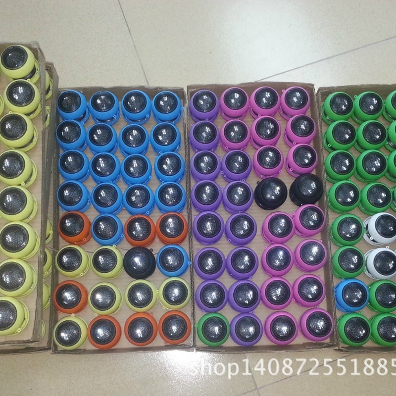 E-Commerce Mini Retractable Iron Mesh Dc3.5 Audio Interface Usb Charging Burger Audio - Image 2