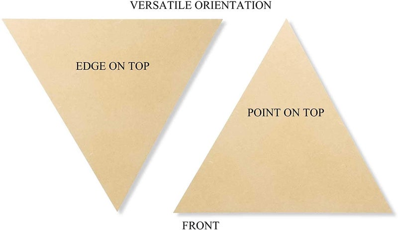 ROOT KRAFT Pack of 2 MDF Board Triangle Shape (12In x 12In) 2.5 mm Unfinished Wooden Shape Art Panel Wood Boards for Crafts DIY Plaque Plank Cutout Blank Sign Tray Artist Painting Board - Image 1