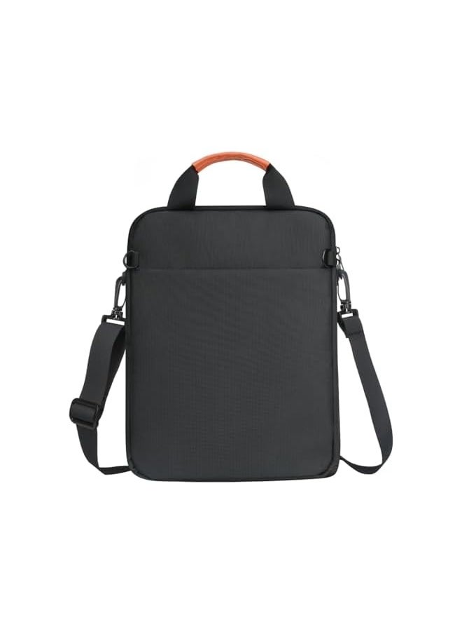 Gocokia - 13-14.1 inch Waterproof Laptop Sleeve Messenger Bag, Laptop Case Briefcase Multi-Pocket Laptop Bag- Black - Image 1
