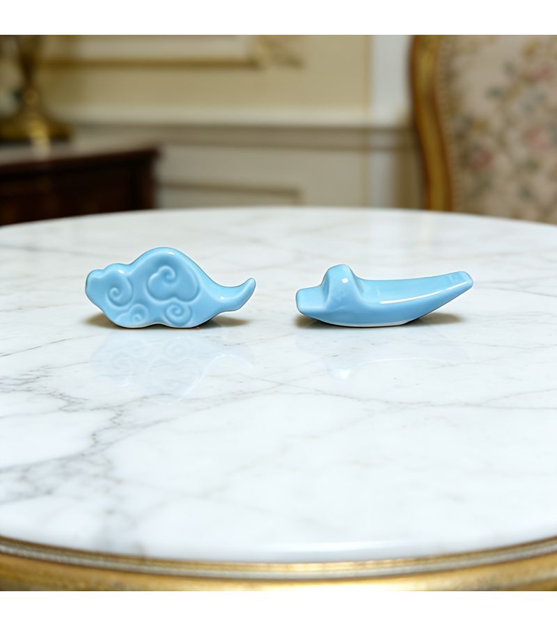 Ceramic Chopstick Holders Set of 2 for Asian Table Decor - Image 2