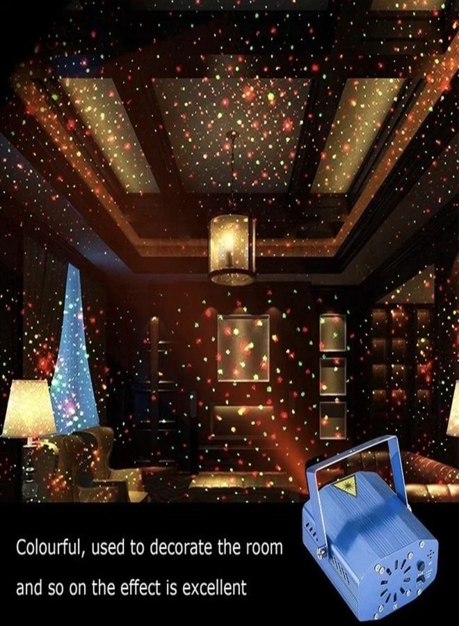 إيزي لايف إضاءة المسرح، جهاز عرض ليزر صغير يعمل بالصوت للحفلات والدي جي  - Image 4