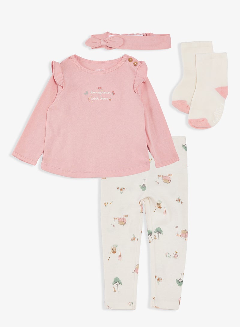 كارترز طقم ملابس علوية وبنطلون للرضع - Image 1