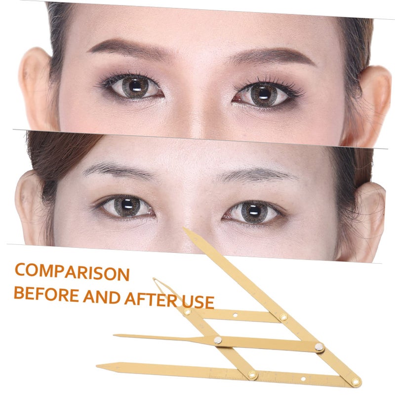 Stainless Steel Eyebrow Ruler Golden Ratio Caliper for Fast Brows Shaping and Microblading - Image 5