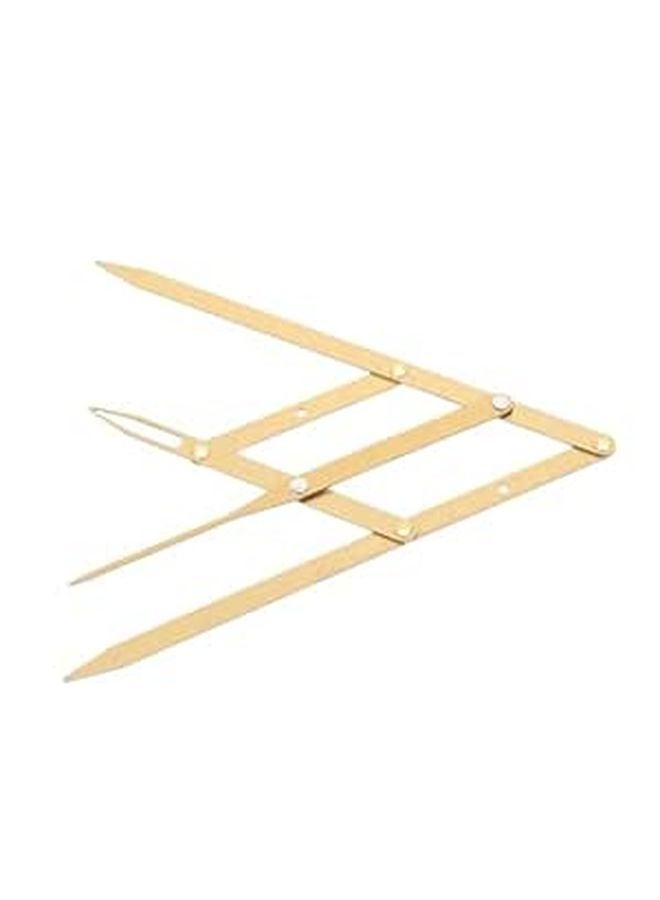 Stainless Steel Eyebrow Ruler Golden Ratio Caliper for Fast Brows Shaping and Microblading - Image 1