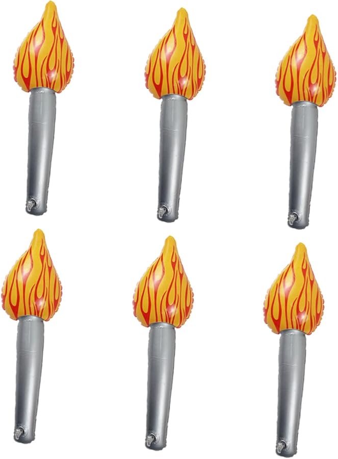 6Pcs Inflatable Flame Torch Decorations For Party Stage Performance And Sports Events - Image 1