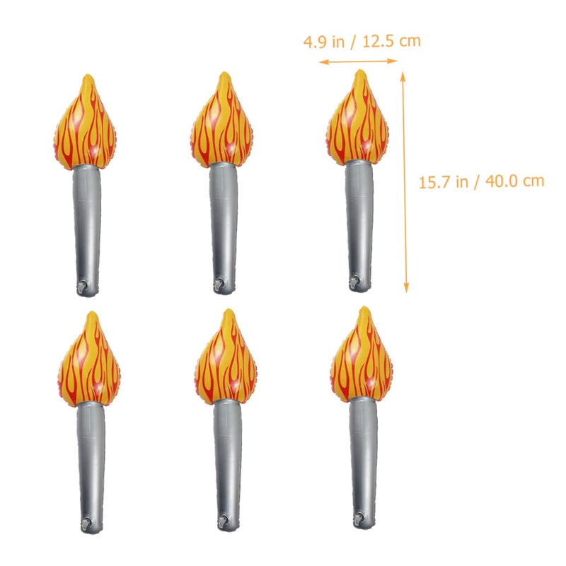 6Pcs Inflatable Flame Torch Decorations For Party Stage Performance And Sports Events - Image 3