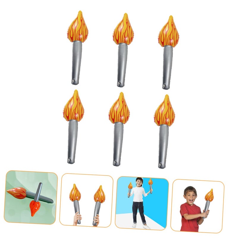 6Pcs Inflatable Flame Torch Decorations For Party Stage Performance And Sports Events - Image 4