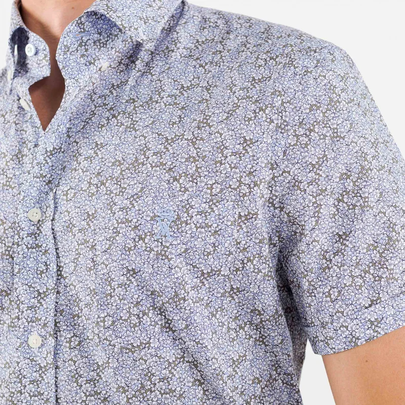فيكونت أ. Clive Sky Blue Shirt 100% Cotton